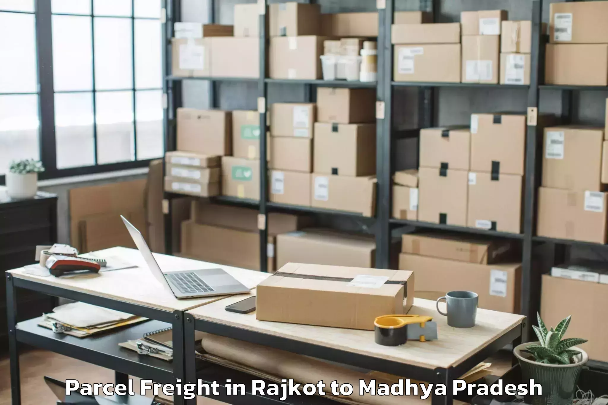 Comprehensive Rajkot to Khategaon Parcel Freight